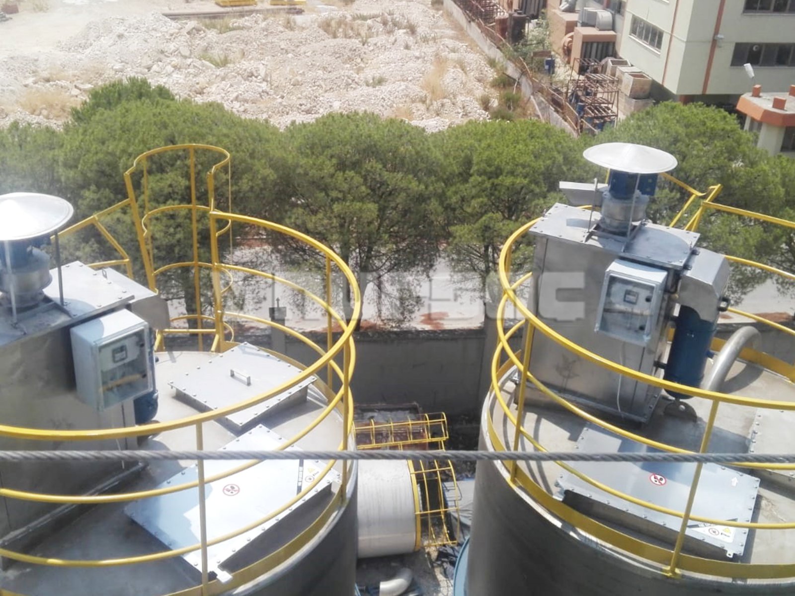 Izmir Silo Mounted Filters - Nursac Ventilation and Dust Collecting Systems
